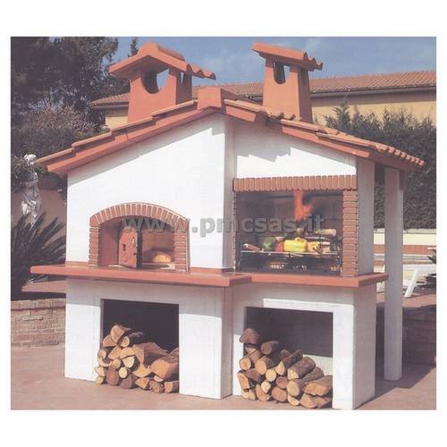 forno a legna prefabbricato da giardino
