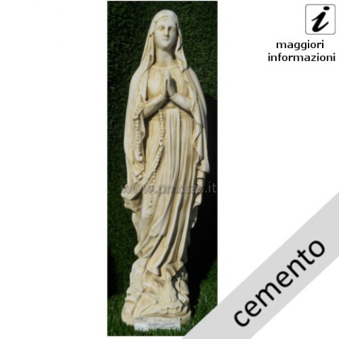 statua madonna di lourdes cemento